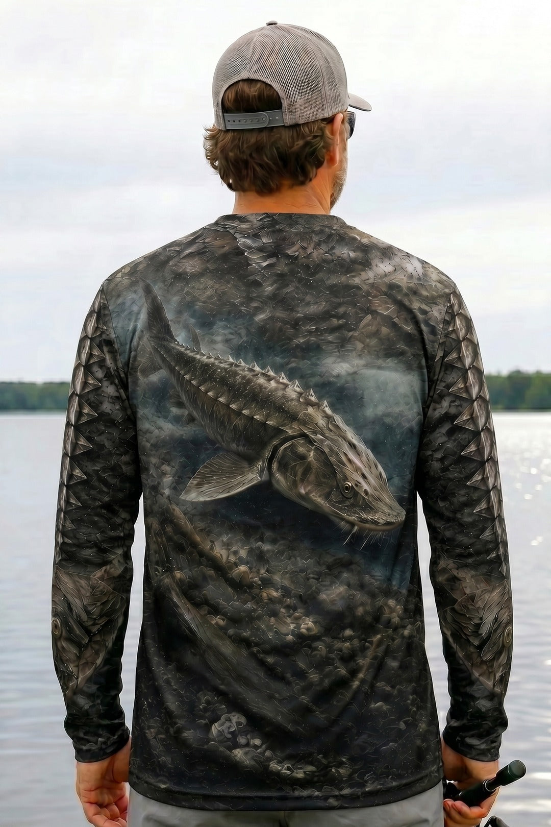 Performance Fishing Long Sleeve - Iron Armor Sturgeon - TBT134 lifestyle artwork side