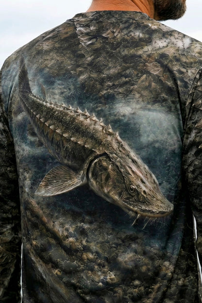Performance Fishing Long Sleeve - Iron Armor Sturgeon - TBT134 lifestyle artwork zoom