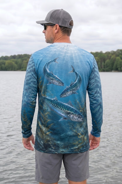Performance Fishing Long Sleeve - Kelp Run Mackerel - AOF125 image 2