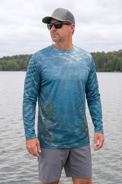 Performance Fishing Long Sleeve - Kelp Run Mackerel - AOF125 image 3