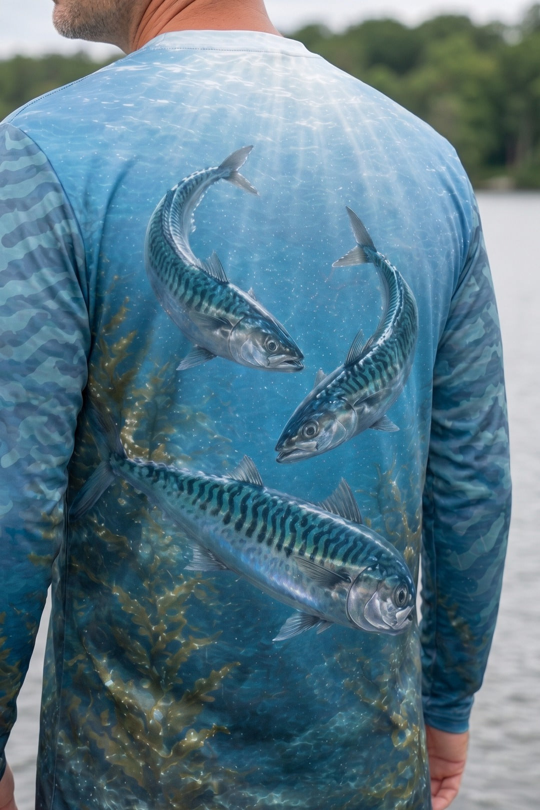 Performance Fishing Long Sleeve - Kelp Run Mackerel - AOF125 image 4