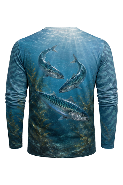 Performance Fishing Long Sleeve - Kelp Run Mackerel - AOF125 image 5