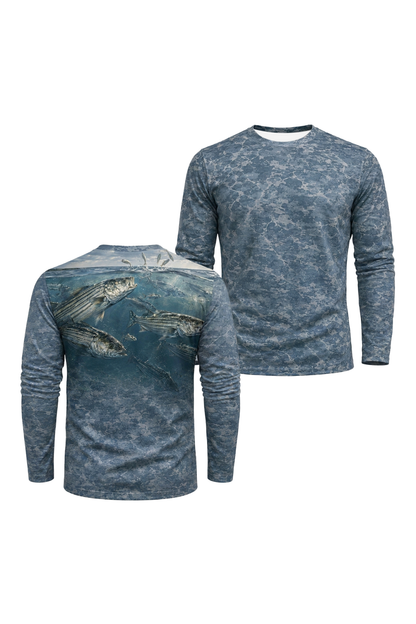 Performance Fishing Long Sleeve - Keystone Run Striper - TBT204 image 1