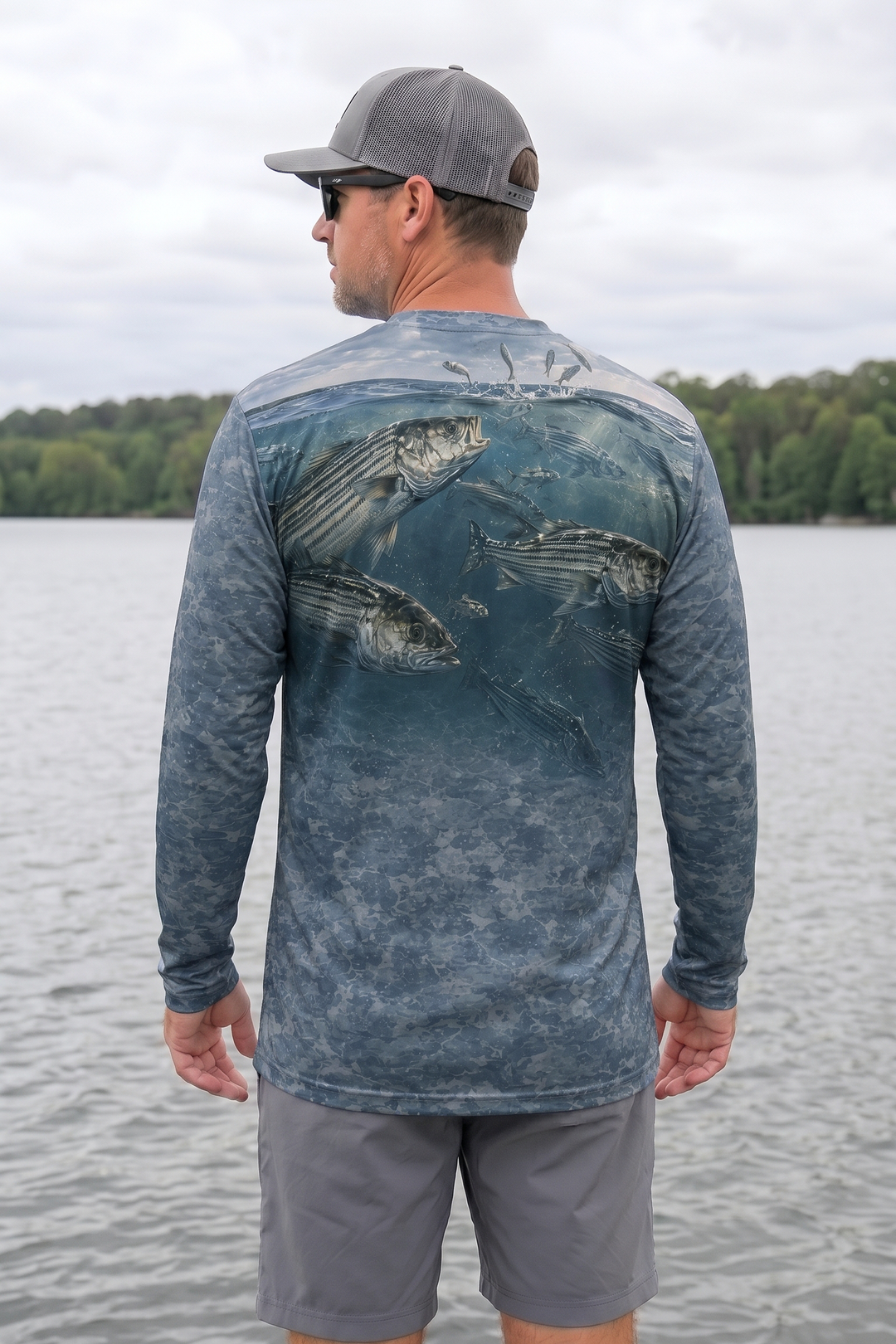 Performance Fishing Long Sleeve - Keystone Run Striper - TBT204 image 2