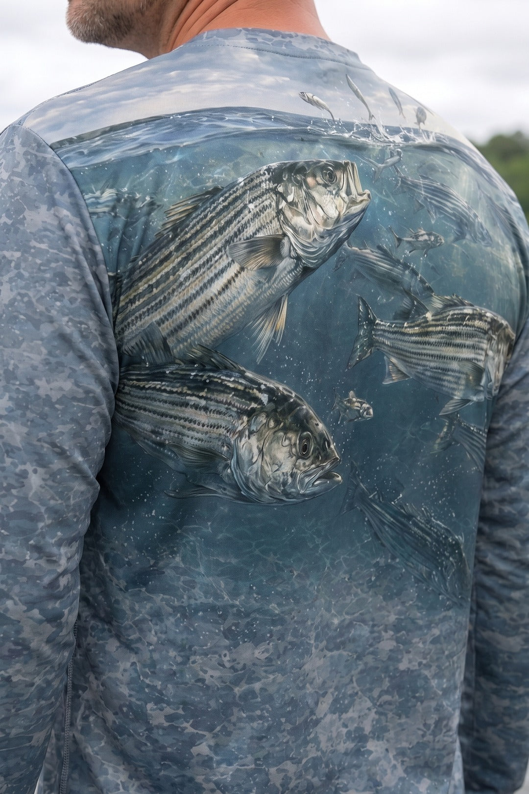 Performance Fishing Long Sleeve - Keystone Run Striper - TBT204 image 4