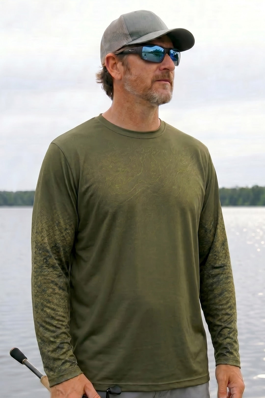 Performance Fishing Long Sleeve - Lake Erie Walleye - RW06 lifestyle opposite side