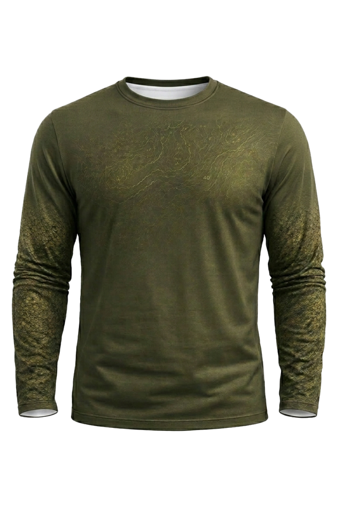 Performance Fishing Long Sleeve - Lake Erie Walleye - RW06 mockup opposite side