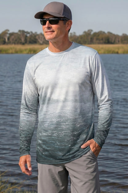 Performance Fishing Long Sleeve - Lake Surge Pike - AOF95 lifestyle opposite side