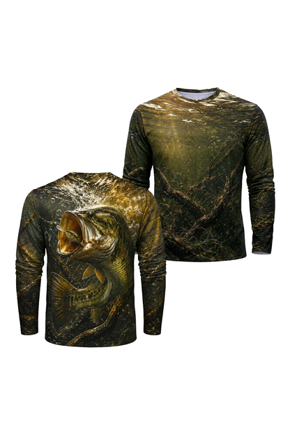 Performance Fishing Long Sleeve - Laydown Crankbait Bucketmouth - RB07 image 1