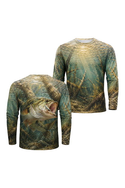 Performance Fishing Long Sleeve - Laydown Shad Strike - RB10 image 1