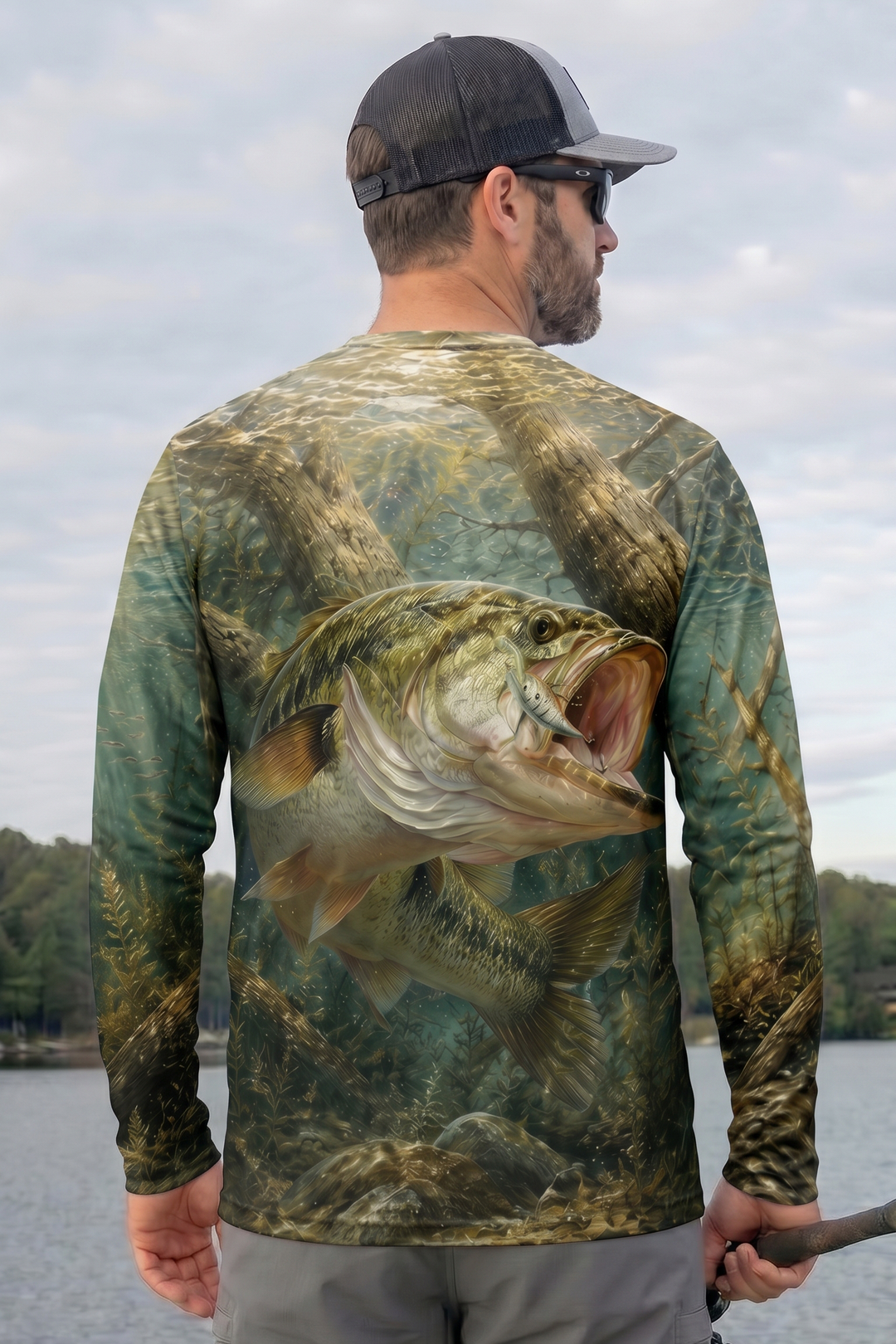 Performance Fishing Long Sleeve - Laydown Shad Strike - RB10 image 2