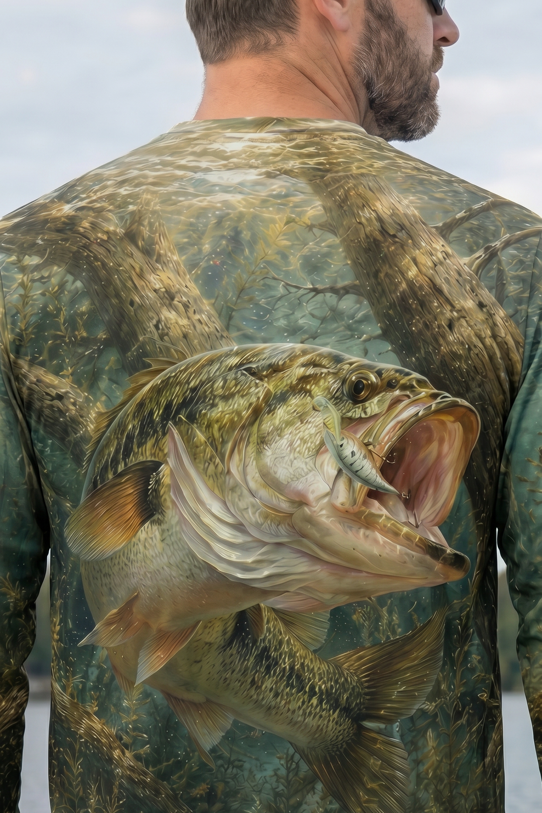 Performance Fishing Long Sleeve - Laydown Shad Strike - RB10 image 4
