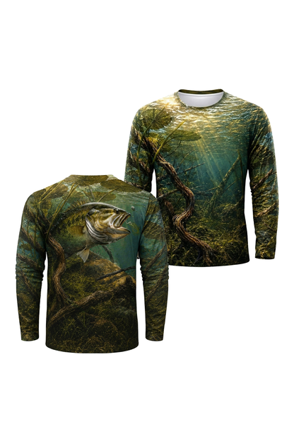 Performance Fishing Long Sleeve - Laydown Strike Bucketmouth - RB06 image 1
