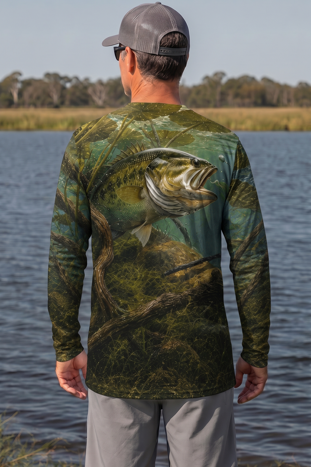 Performance Fishing Long Sleeve - Laydown Strike Bucketmouth - RB06 image 2