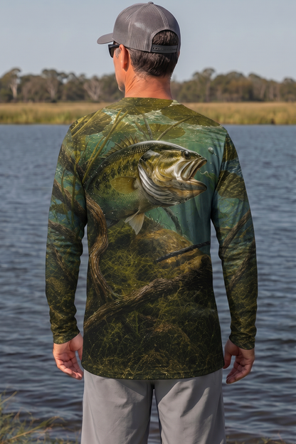 Performance Fishing Long Sleeve - Laydown Strike Bucketmouth - RB06 image 2