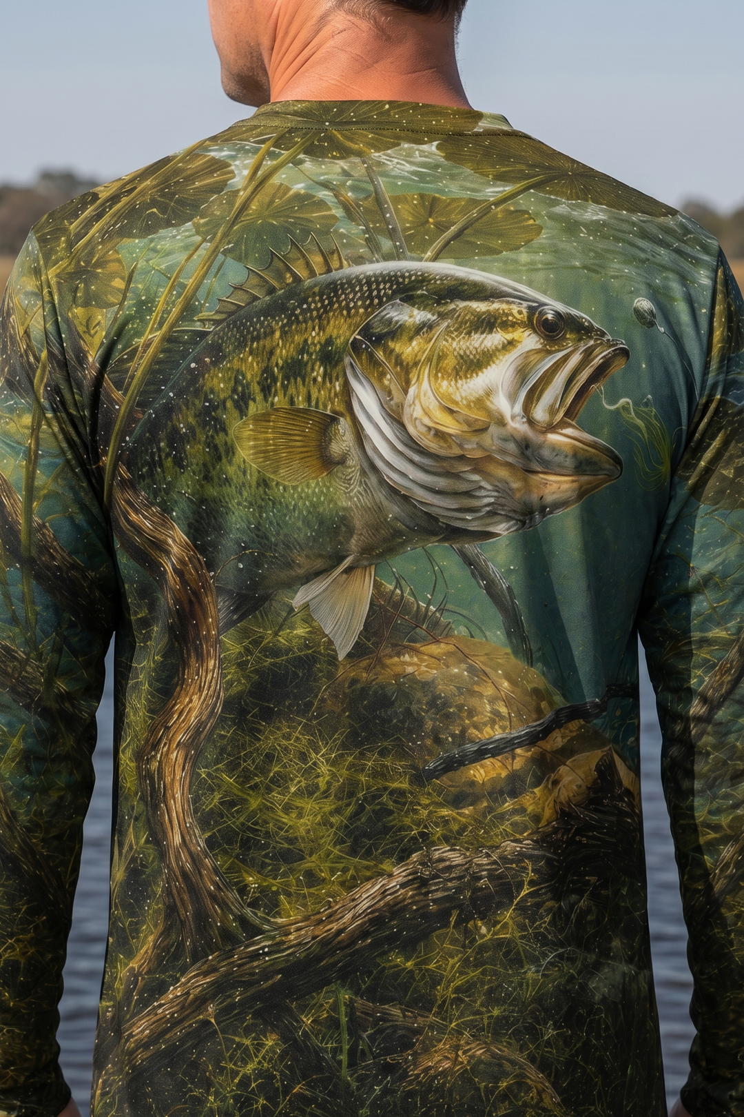Performance Fishing Long Sleeve - Laydown Strike Bucketmouth - RB06 image 4