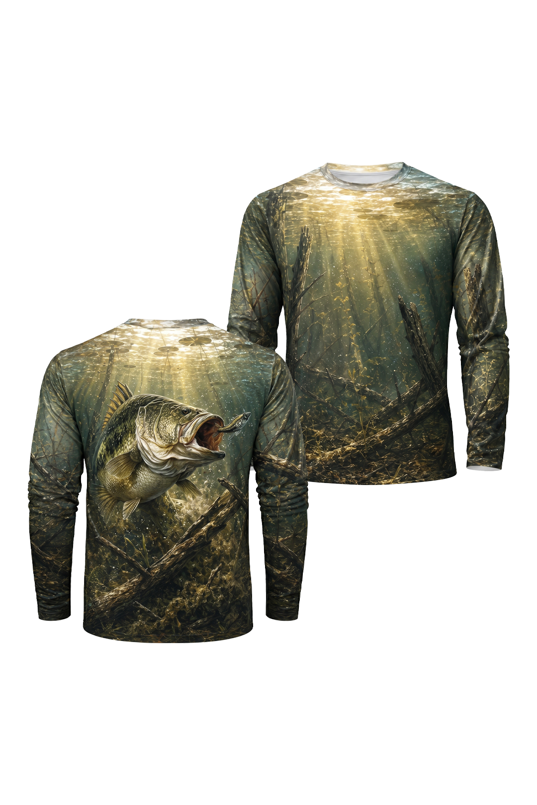 Performance Fishing Long Sleeve - Laydown Worm Bite - RB09 image 1
