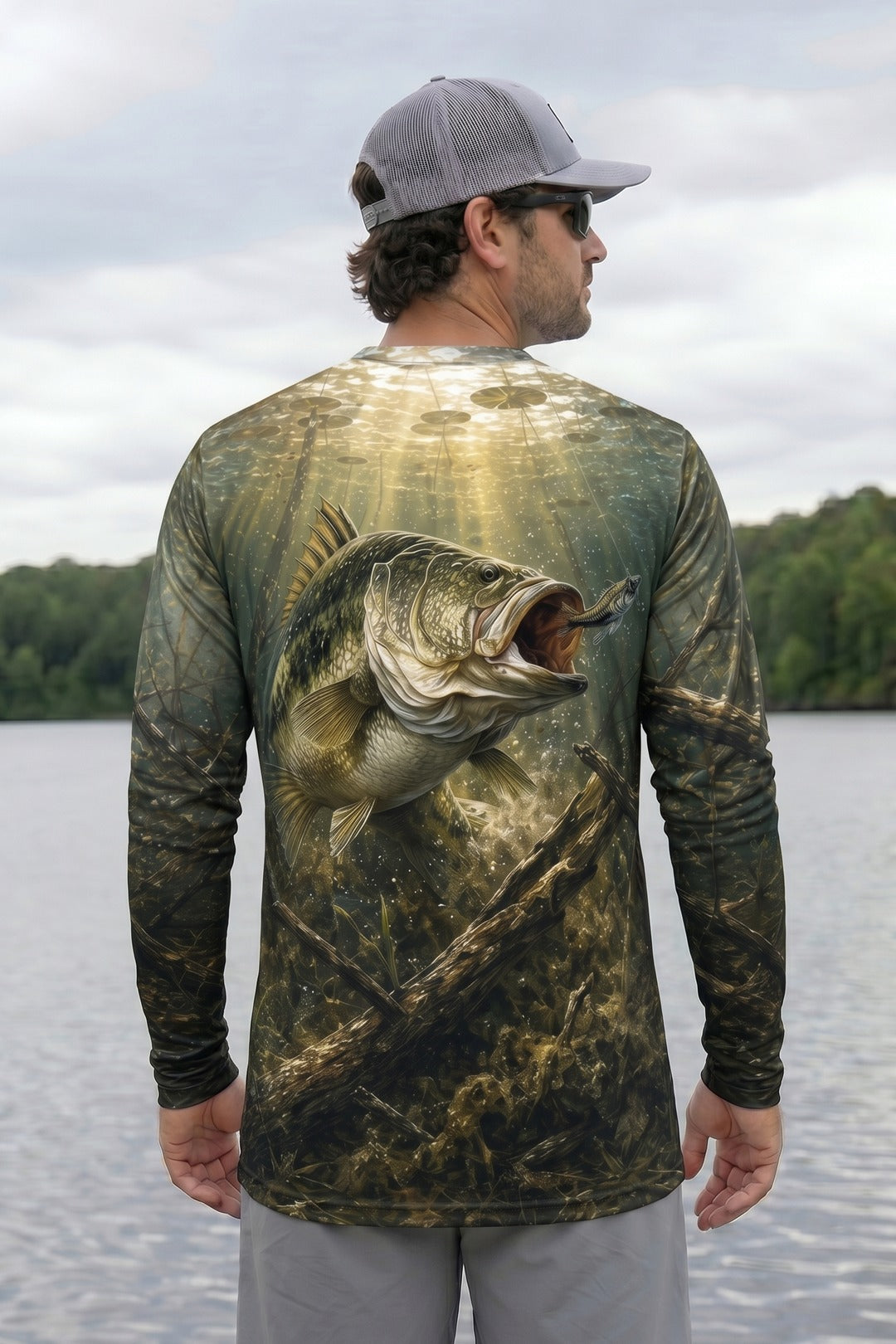 Performance Fishing Long Sleeve - Laydown Worm Bite - RB09 image 2