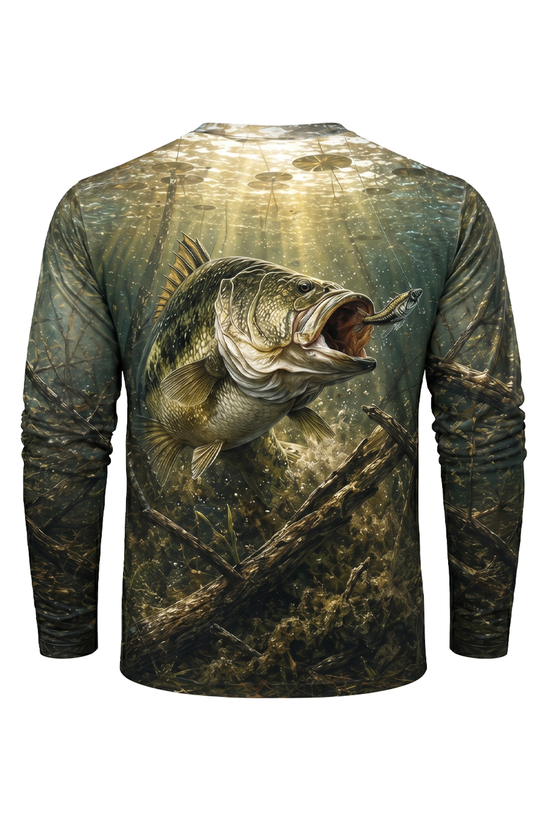 Performance Fishing Long Sleeve - Laydown Worm Bite - RB09 image 5