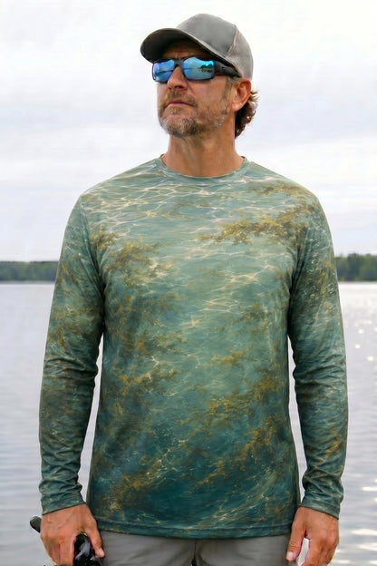 Performance Fishing Long Sleeve - Mahi mahi Gold Rush - AOF40 lifestyle opposite side