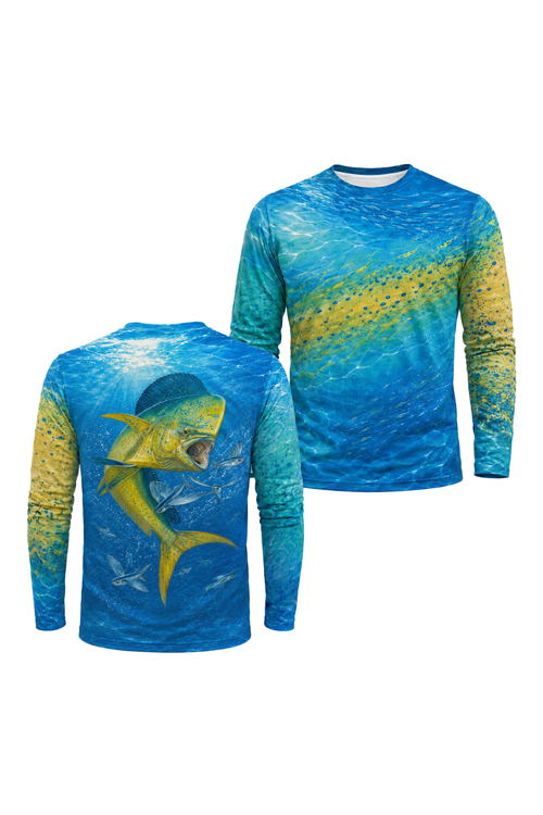 Performance Fishing Long Sleeve - Mahi Surge Current - AOF149 image 1