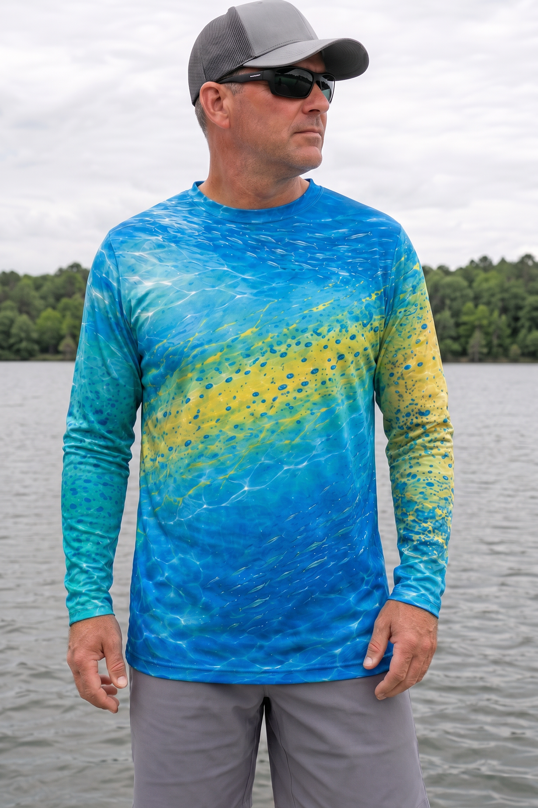 Performance Fishing Long Sleeve - Mahi Surge Current - AOF149 image 3