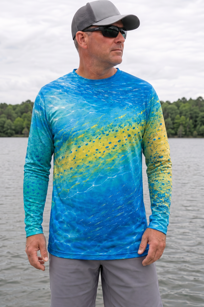 Performance Fishing Long Sleeve - Mahi Surge Current - AOF149 image 3