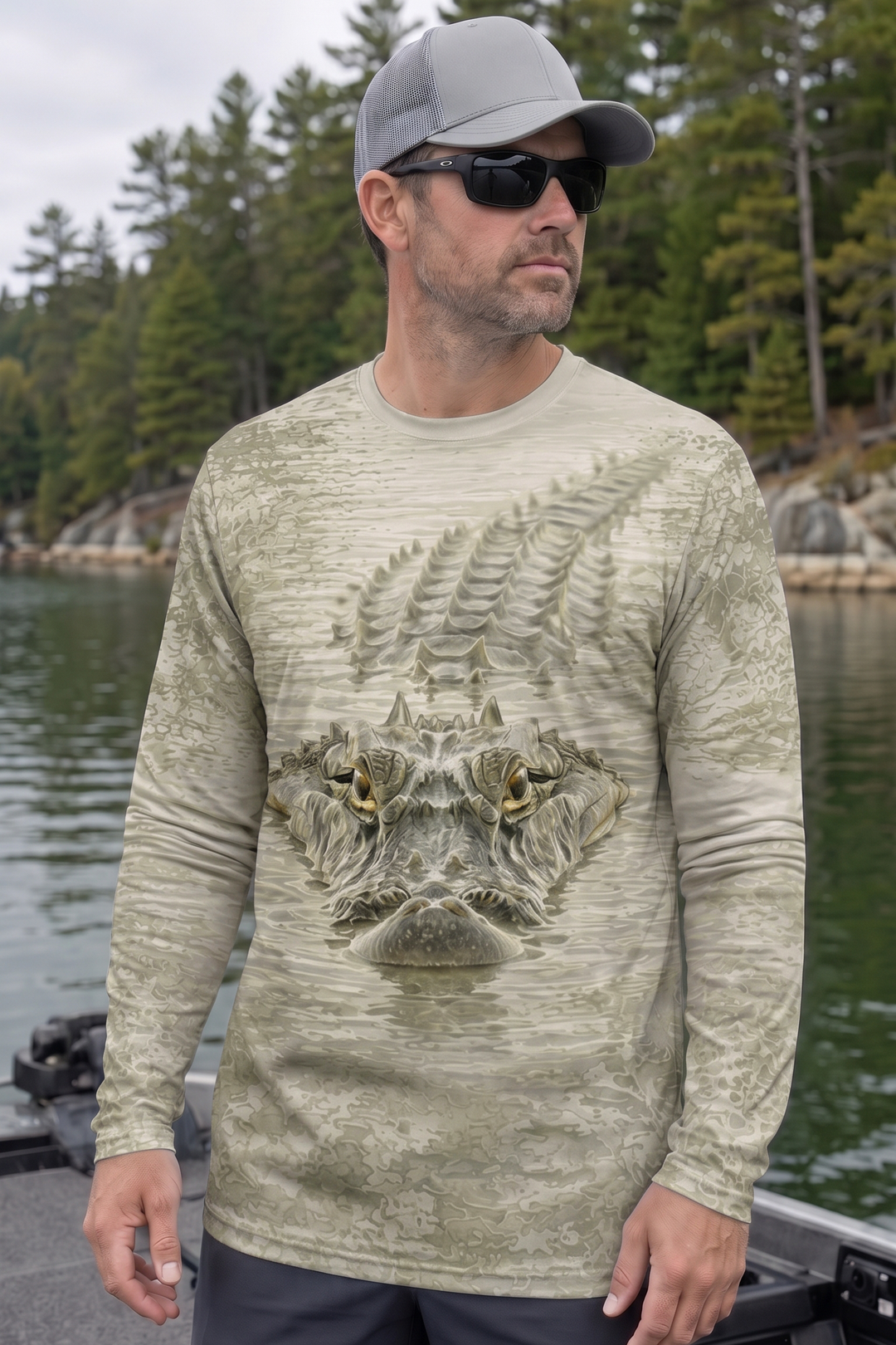 Performance Fishing Long Sleeve - Marsh Bone Stalker - AOF147 image 3
