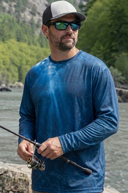 Performance Fishing Long Sleeve - Midnight Marlin - RS01 lifestyle opposite side