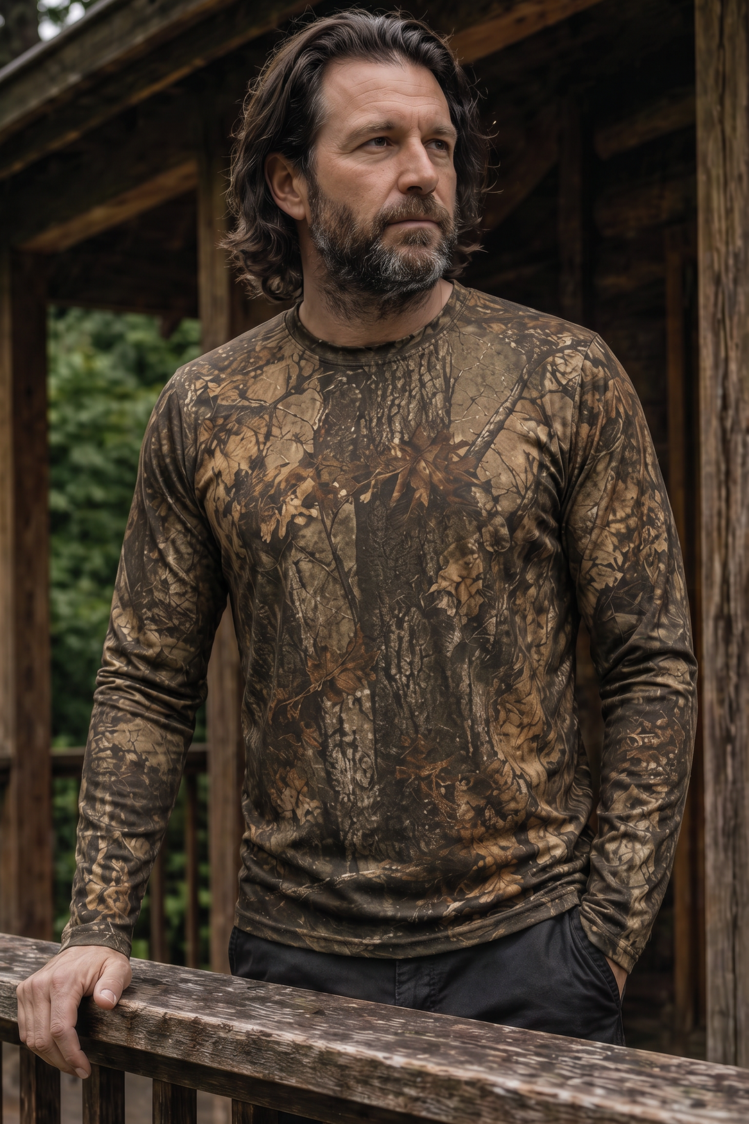 Performance Fishing Long Sleeve - Mistwood Buck - AOF152 image 3