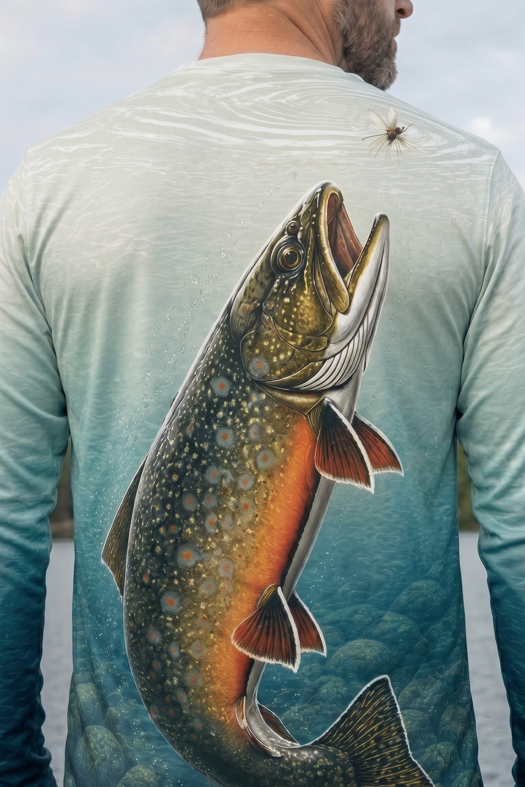 Performance Fishing Long Sleeve - Misty Creek Brook - TBT180 lifestyle artwork zoom