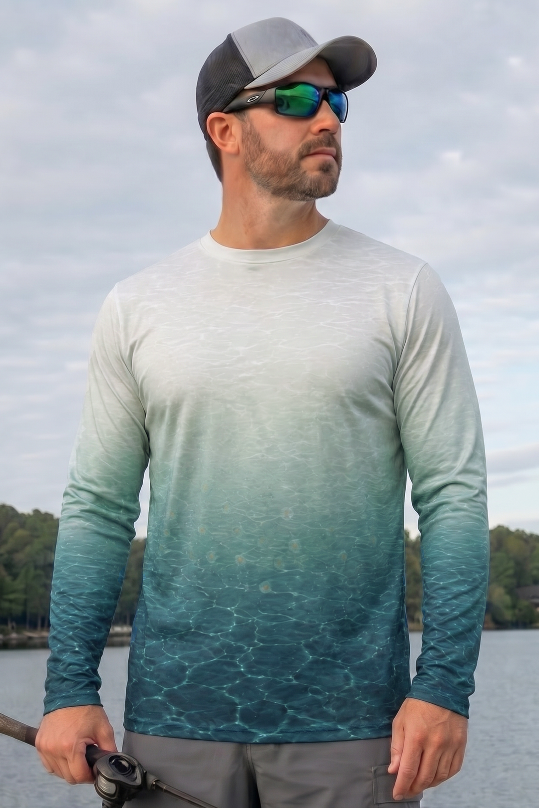 Performance Fishing Long Sleeve - Misty Creek Brook - TBT180 lifestyle opposite side