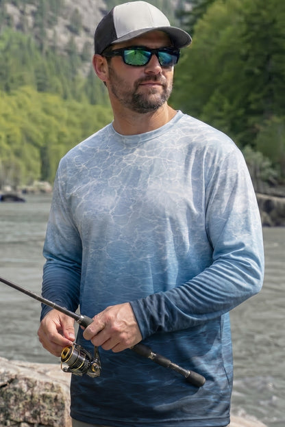 Performance Fishing Long Sleeve - Misty King Salmon - TBT156 lifestyle opposite side