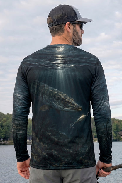 Performance Fishing Long Sleeve - Moonlight Follow Musky - RM10 lifestyle artwork side