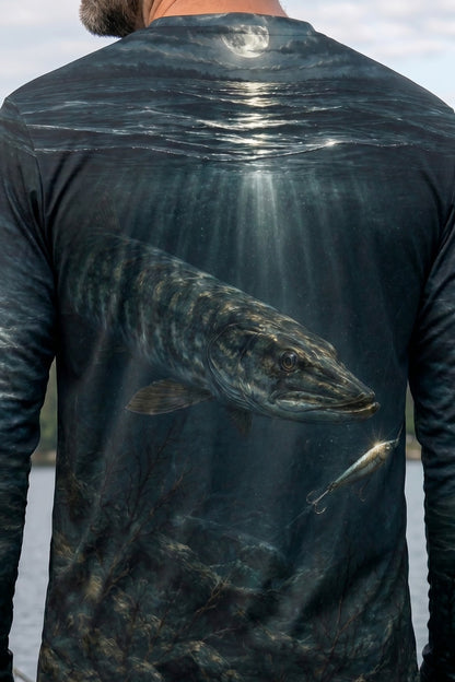 Performance Fishing Long Sleeve - Moonlight Follow Musky - RM10 lifestyle artwork zoom
