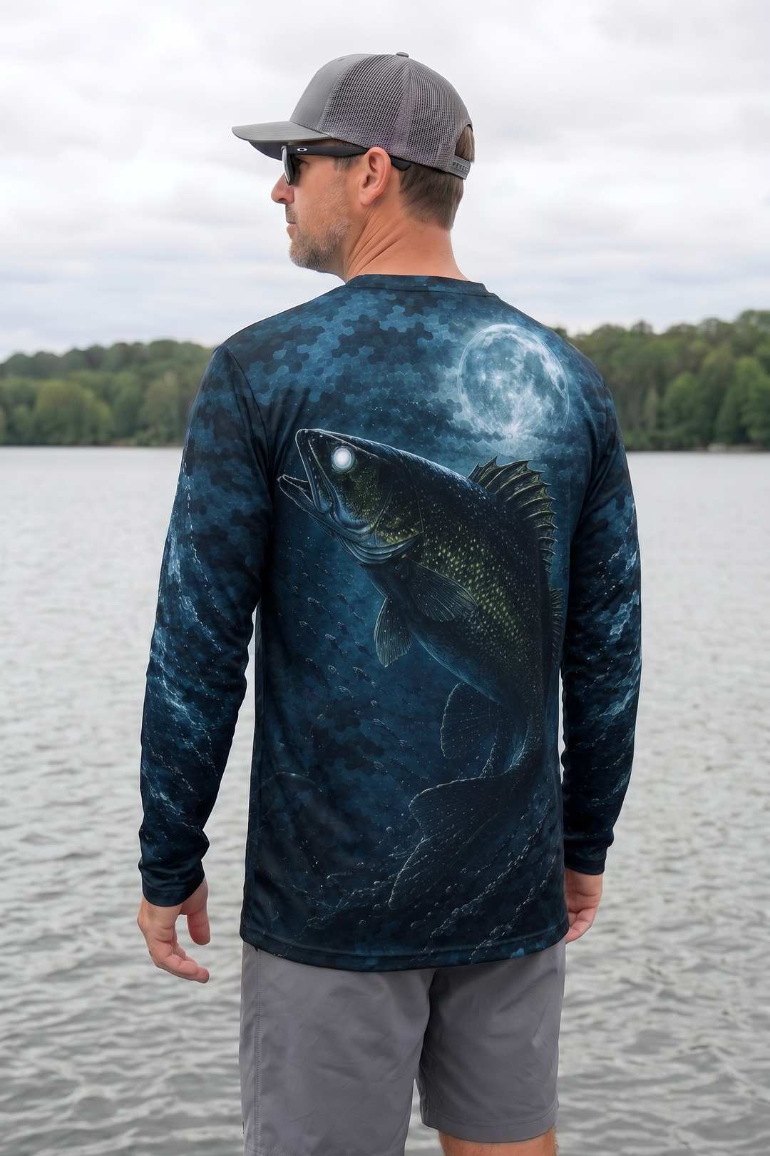 Performance Fishing Long Sleeve - Moonlit Eye Walleye - TBT227 image 2