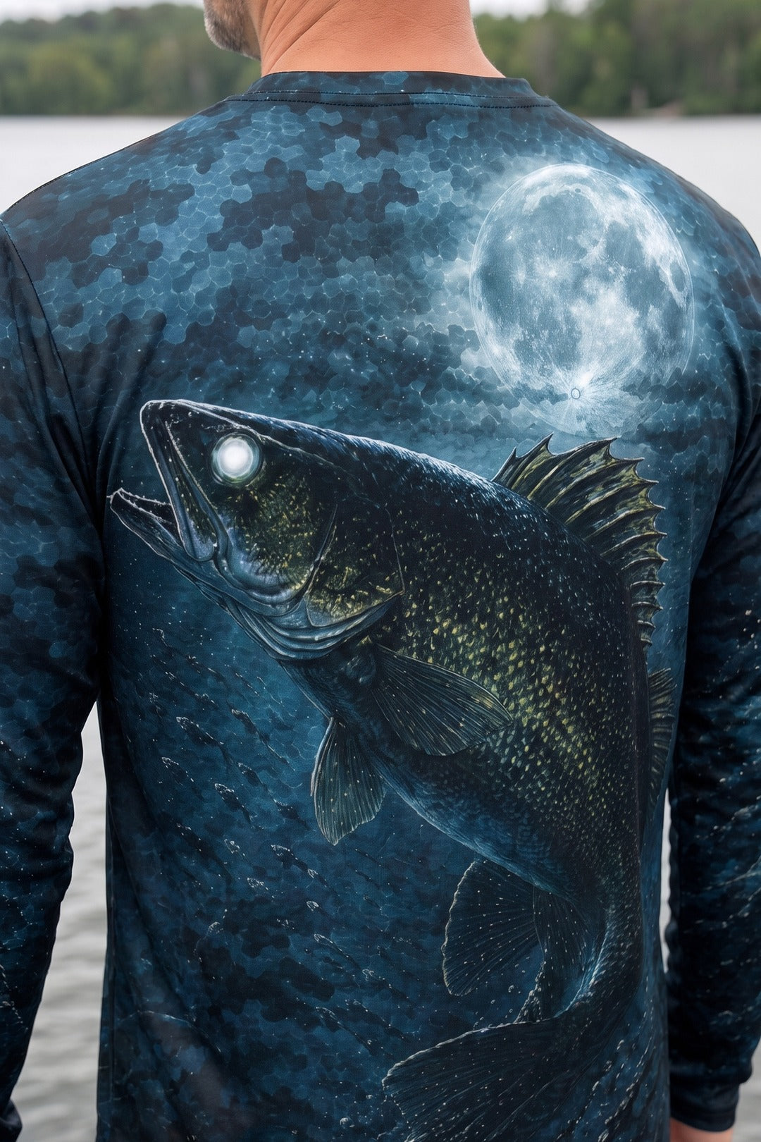 Performance Fishing Long Sleeve - Moonlit Eye Walleye - TBT227 image 4