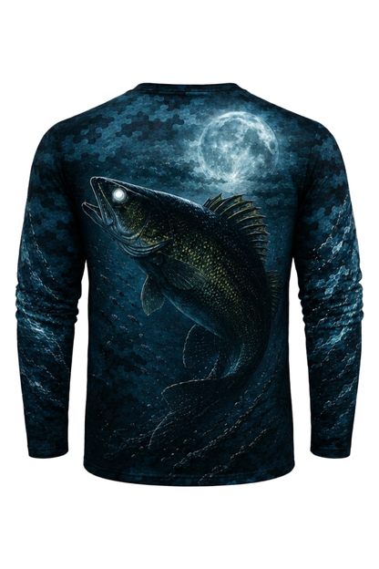 Performance Fishing Long Sleeve - Moonlit Eye Walleye - TBT227 image 5