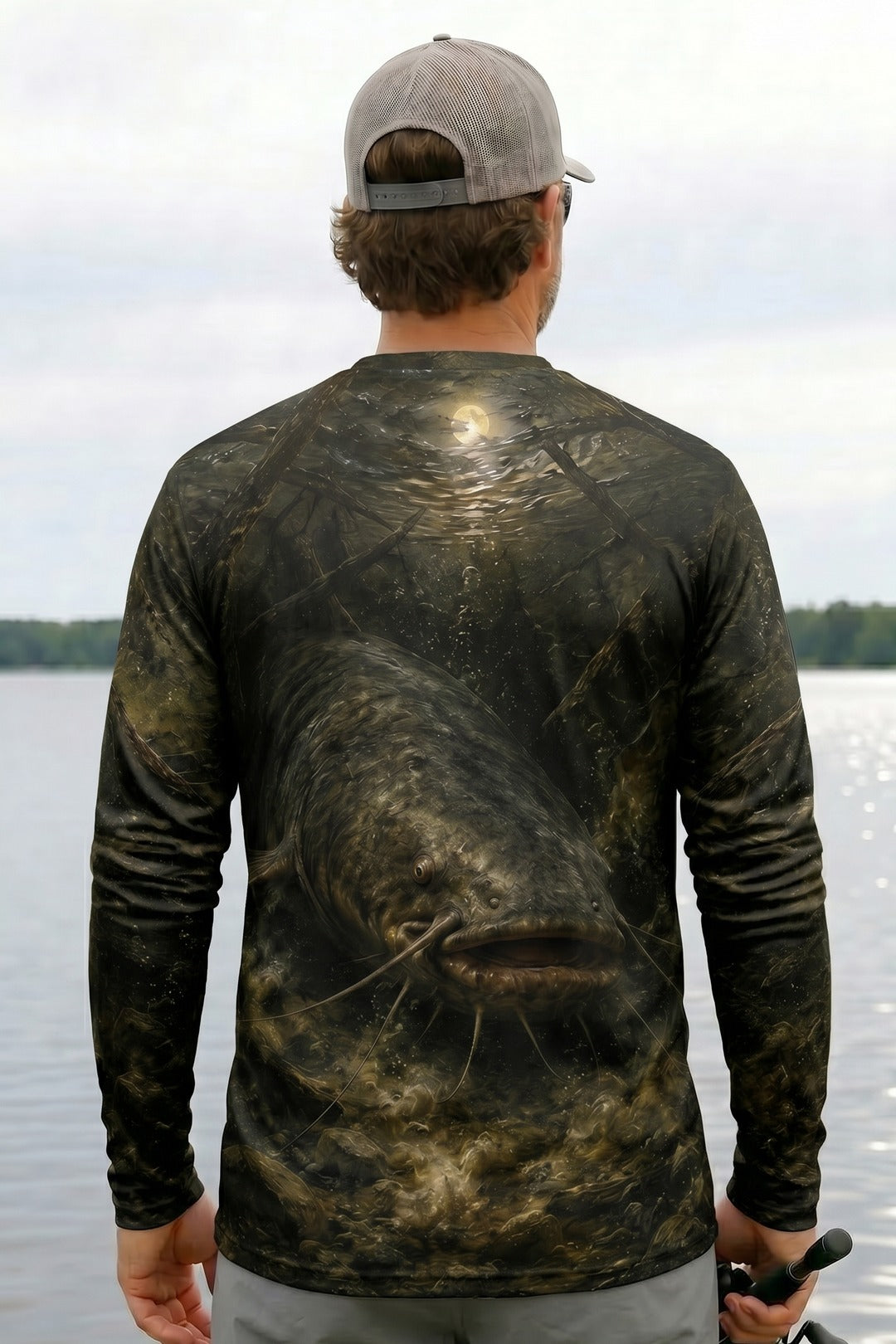 Performance Fishing Long Sleeve - Moonlit Mud Catfish - RFC09 lifestyle artwork side