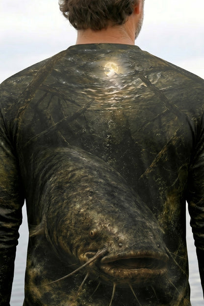 Performance Fishing Long Sleeve - Moonlit Mud Catfish - RFC09 lifestyle artwork zoom