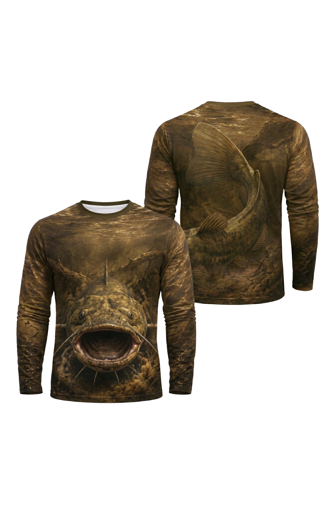 Performance Fishing Long Sleeve - Mudjaw Flathead Stillwater- AOF128 image 1