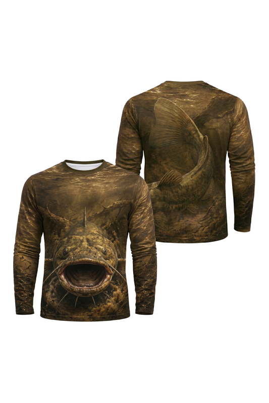Performance Fishing Long Sleeve - Mudjaw Flathead Stillwater- AOF128 image 1