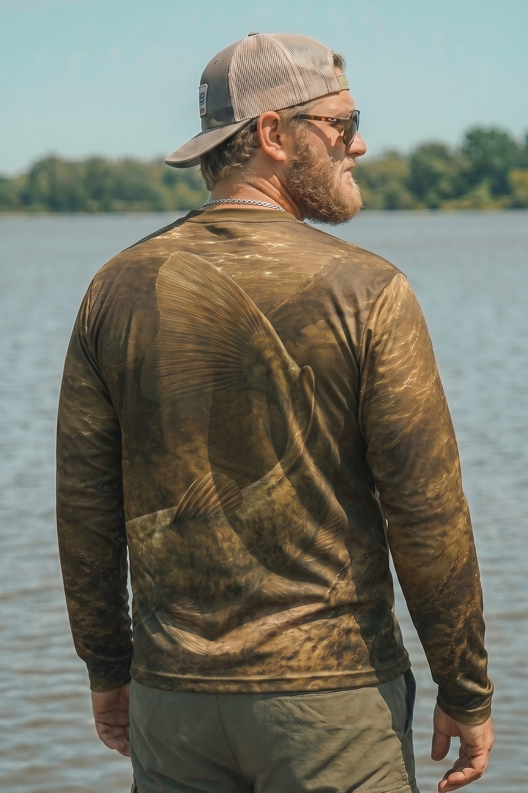 Performance Fishing Long Sleeve - Mudjaw Flathead Stillwater- AOF128 image 3