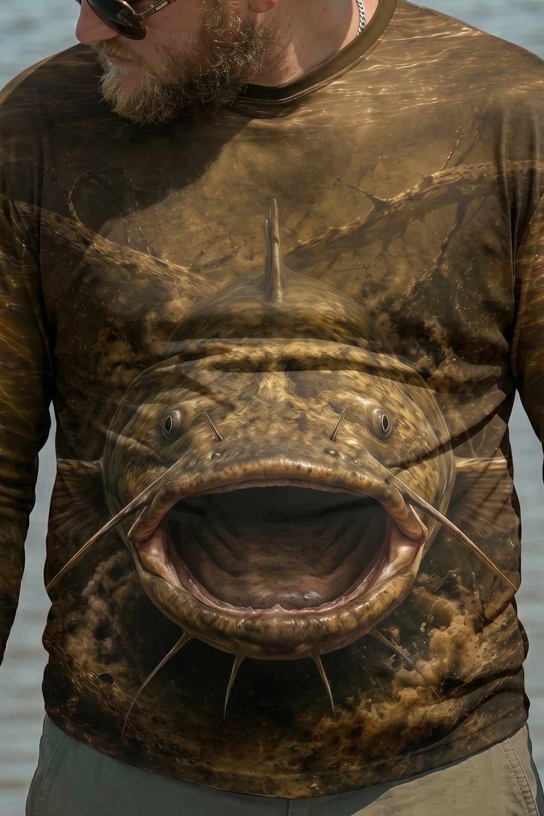 Performance Fishing Long Sleeve - Mudjaw Flathead Stillwater- AOF128 image 4