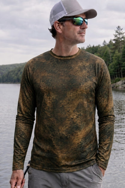 Performance Fishing Long Sleeve - Mudline Pull-Up - RFC06 lifestyle opposite side