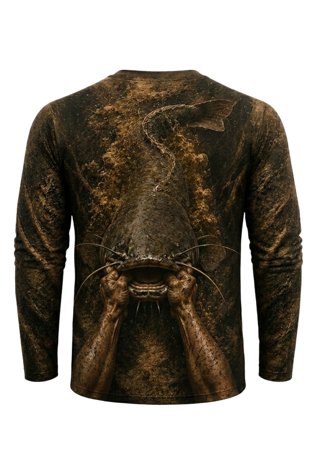 Performance Fishing Long Sleeve - Mudline Pull-Up - RFC06 mockup artwork side