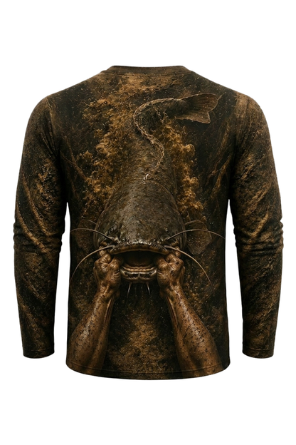 Performance Fishing Long Sleeve - Mudline Pull-Up - RFC06 mockup artwork side