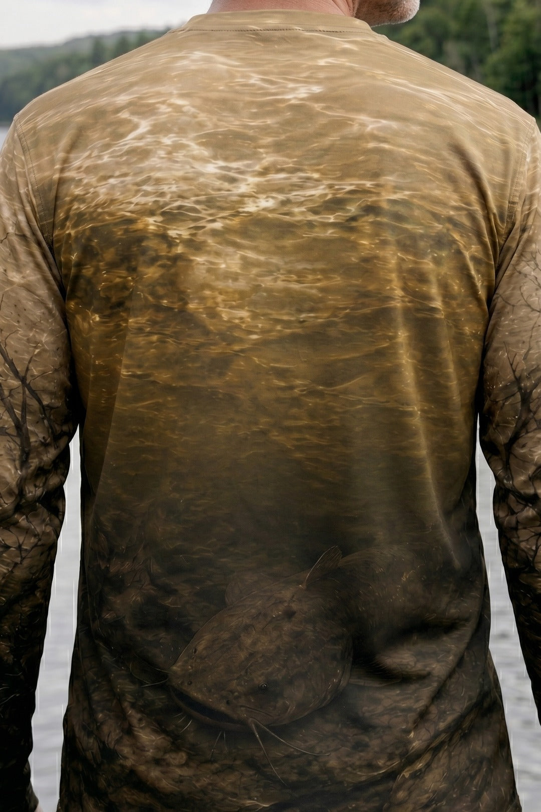 Performance Fishing Long Sleeve - Murky Depth Flathead - TBT122 lifestyle artwork zoom