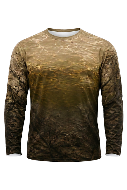 Performance Fishing Long Sleeve - Murky Depth Flathead - TBT122 mockup opposite side