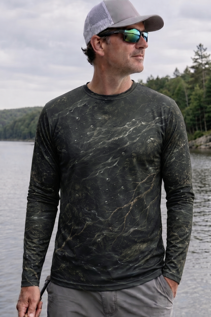 Performance Fishing Long Sleeve - Musky Dominion - AOF104 lifestyle opposite side